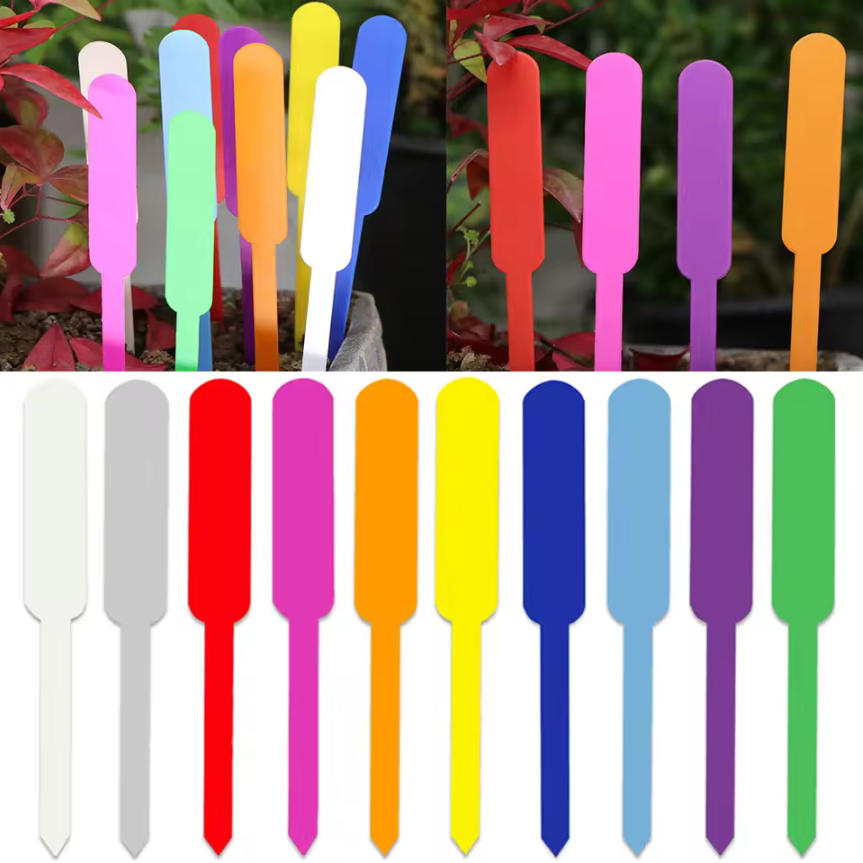 Gardening Tools Labeled - 100 Etiquetas de Plástico Impermeables para