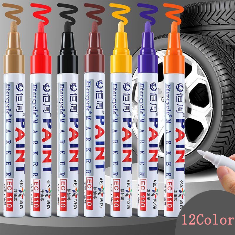 Garden Row Marker - Rotulador de pintura blanca permanente colorido,