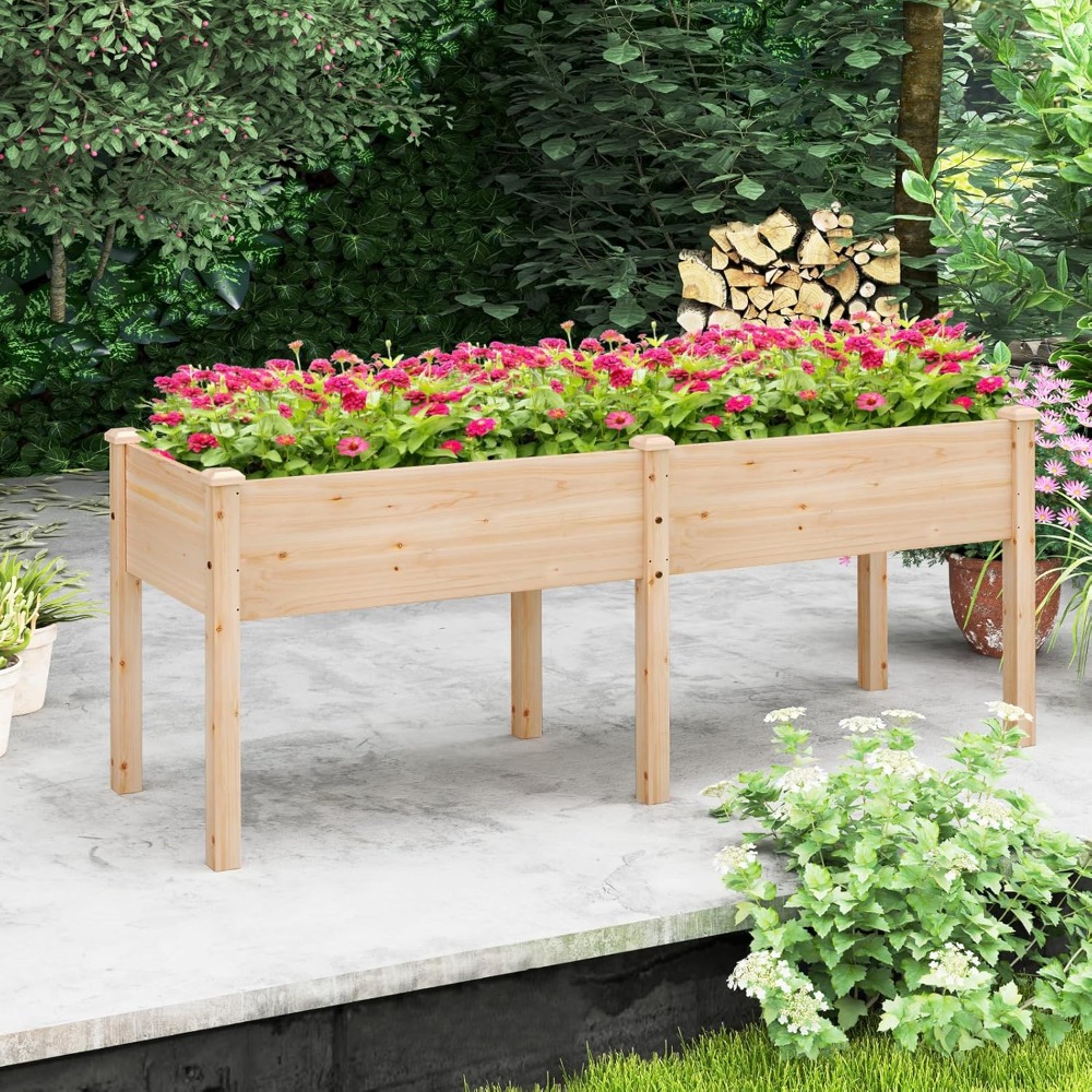 Raised Bed Planter Box - Jardinera Elevada, Caja de Madera Elevada