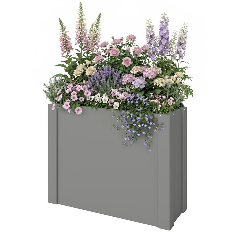 Raised Bed Planter Box - Jardinera Elevada Outsunny, Galvanizada, para Exteriores,