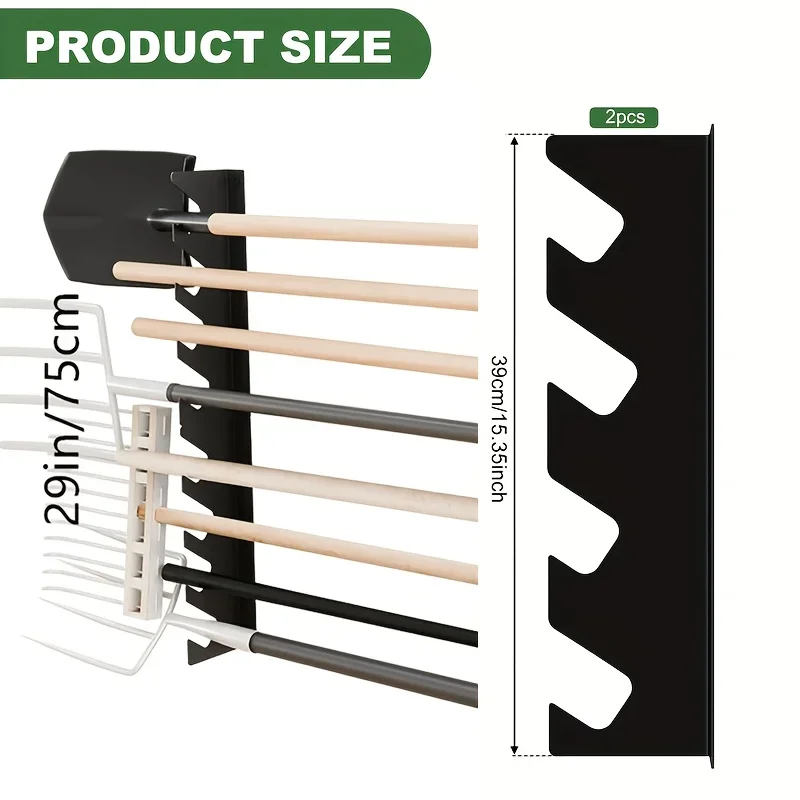 Gardening Tools Rake - Soporte de Metal Resistente para Herramientas