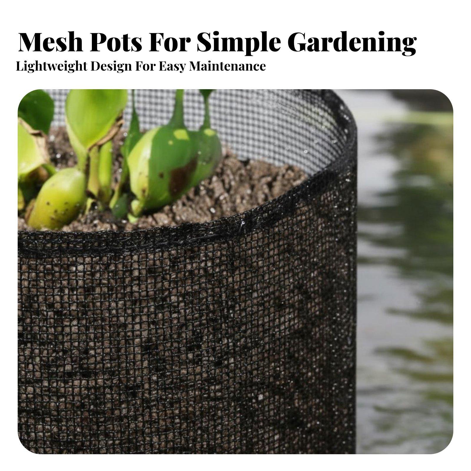 Grow Bags - Juego de 4 Macetas de Malla