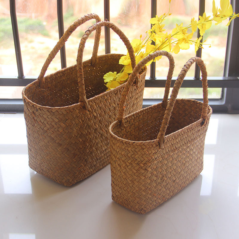 Grow Bags - Cesta tejida de algas marinas para