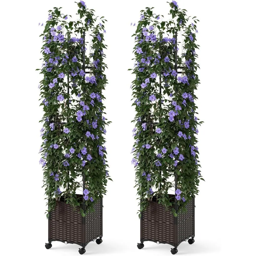 Raised Bed Planter Box - Jardinera Elevada 87 con Enrejado, Maceta