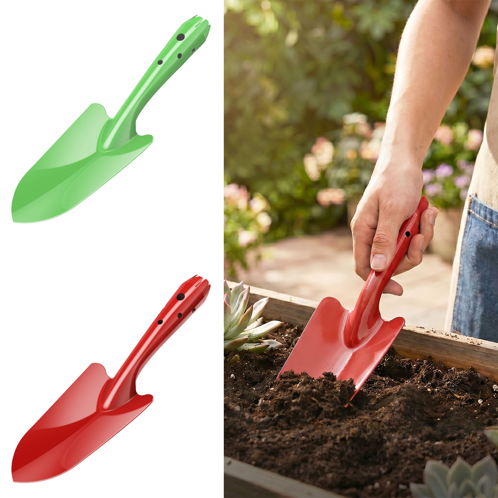 Garden Hand Trowel - Pala de Jardín de Metal Resistente