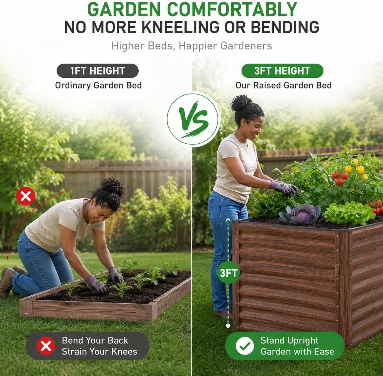 Jardinera Elevada de Acero Gal - Raised Bed Planter Box reseña y precio