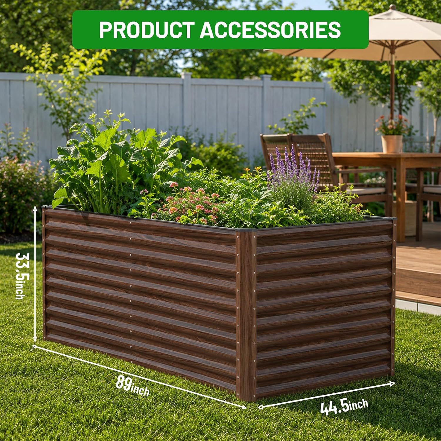 Jardinera Elevada de Acero Gal - Raised Bed Planter Box reseña y precio