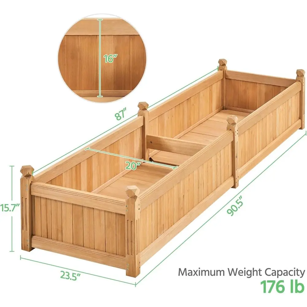 Jardinera Elevada de Madera Ma - Raised Bed Planter Box reseña y precio