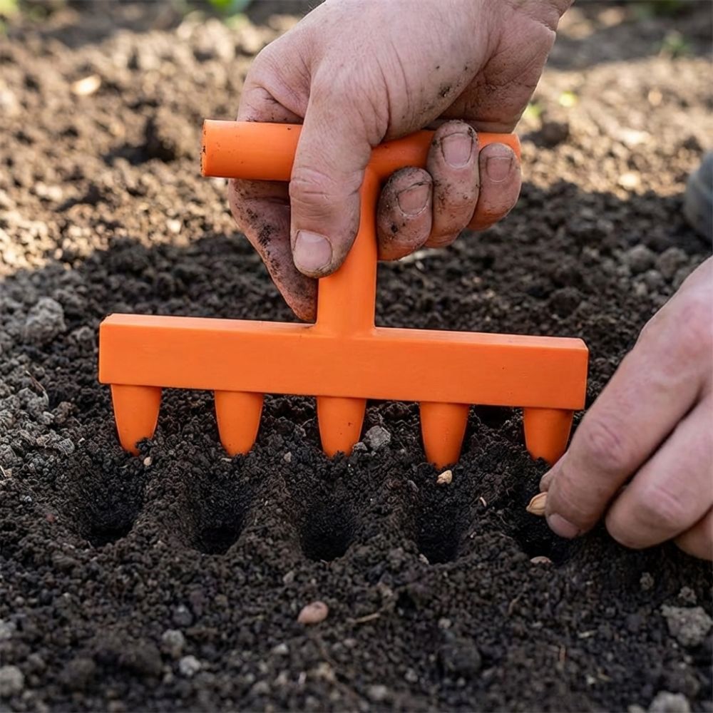 Herramienta Manual de 5 Puntas - Garden Row Marker reseña y precio