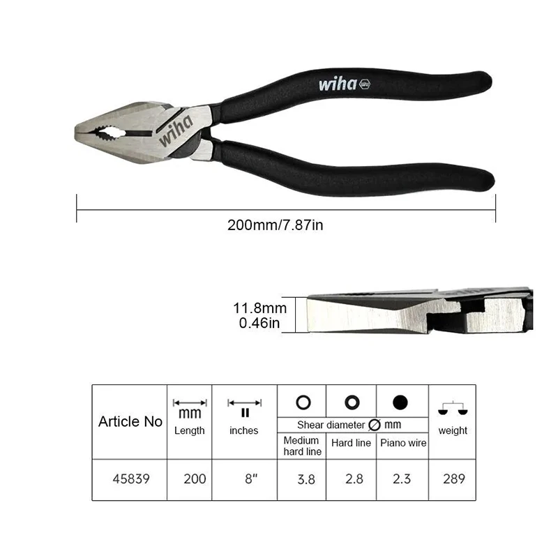 WIHA 45839 Alicates Multiusos  - Gardening Tools German reseña y precio