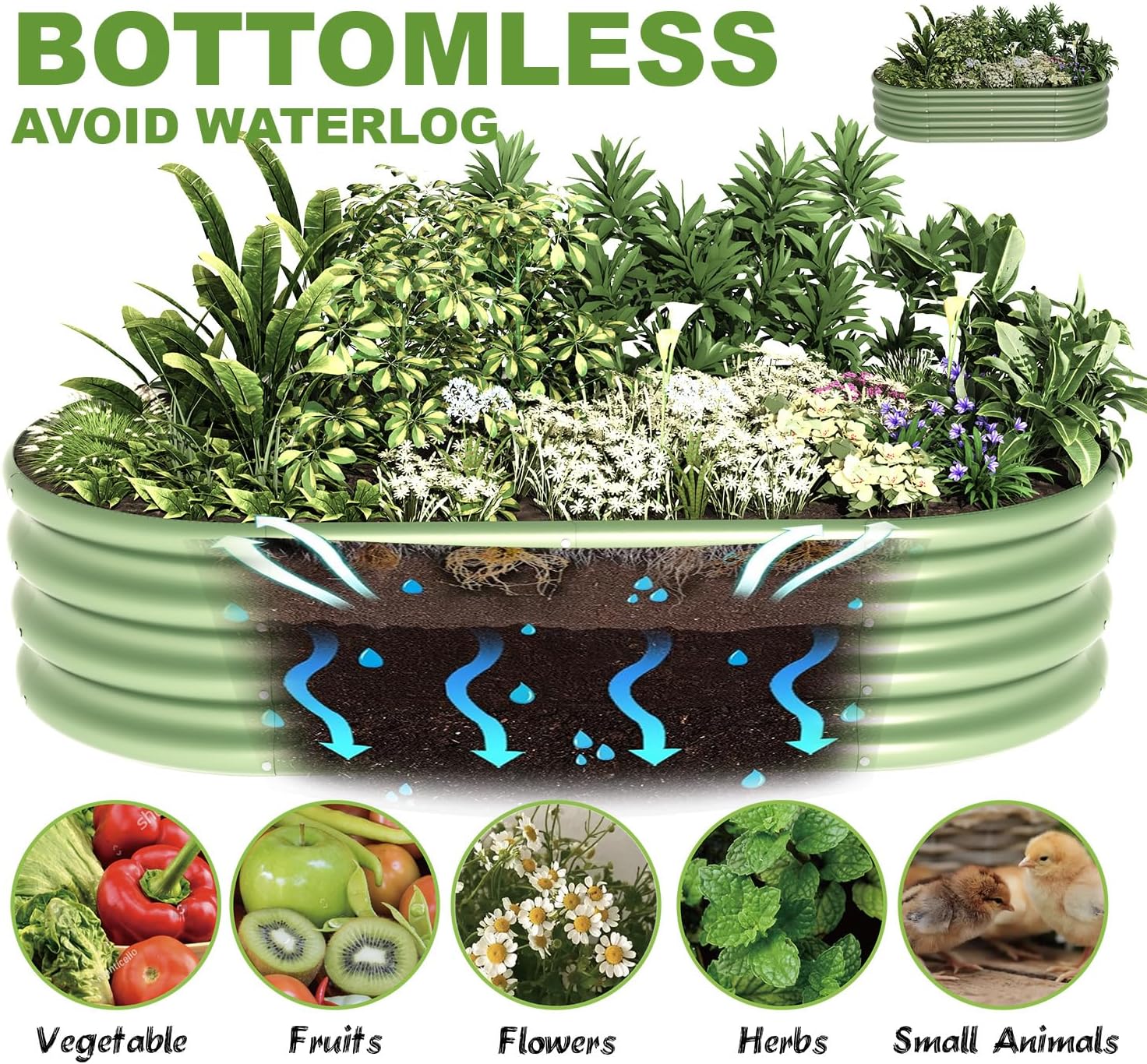 Kit de Jardinera Elevada Galva - Raised Bed Planter Box reseña y precio