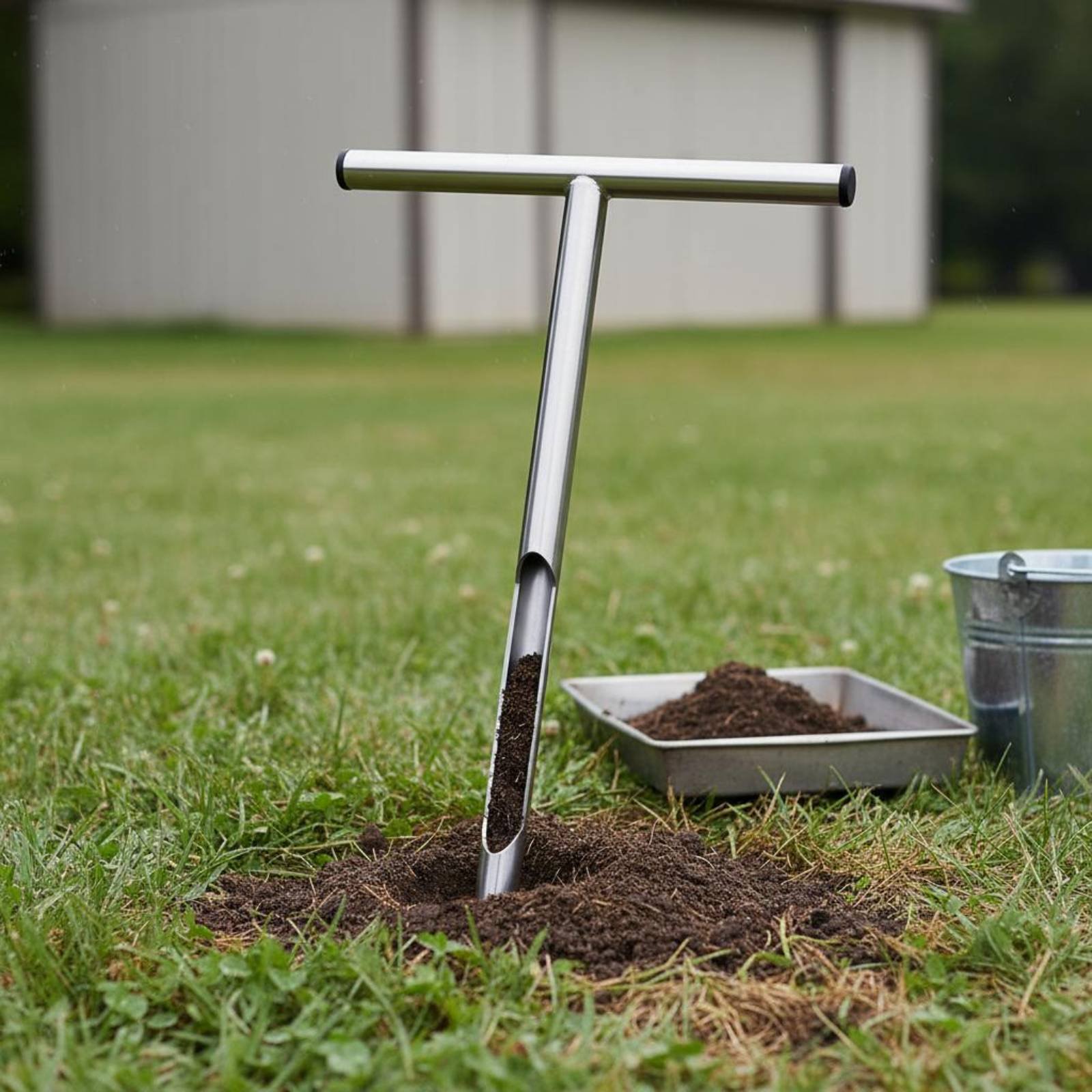 Muestreador de Suelo de Acero  - Gardening Tools Long reseña y precio