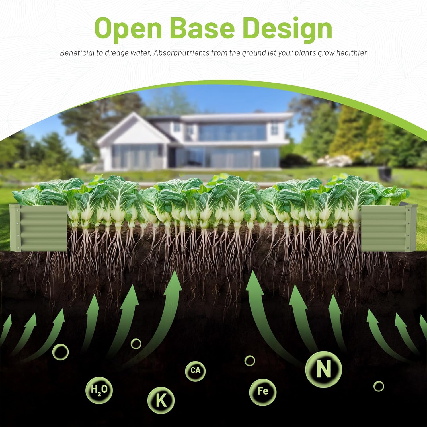 Jardinera Elevada Metálica par - Raised Bed Planter Box reseña y precio