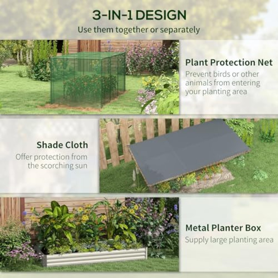 Jardinera Elevada Galvanizada  - Raised Bed Planter Box reseña y precio
