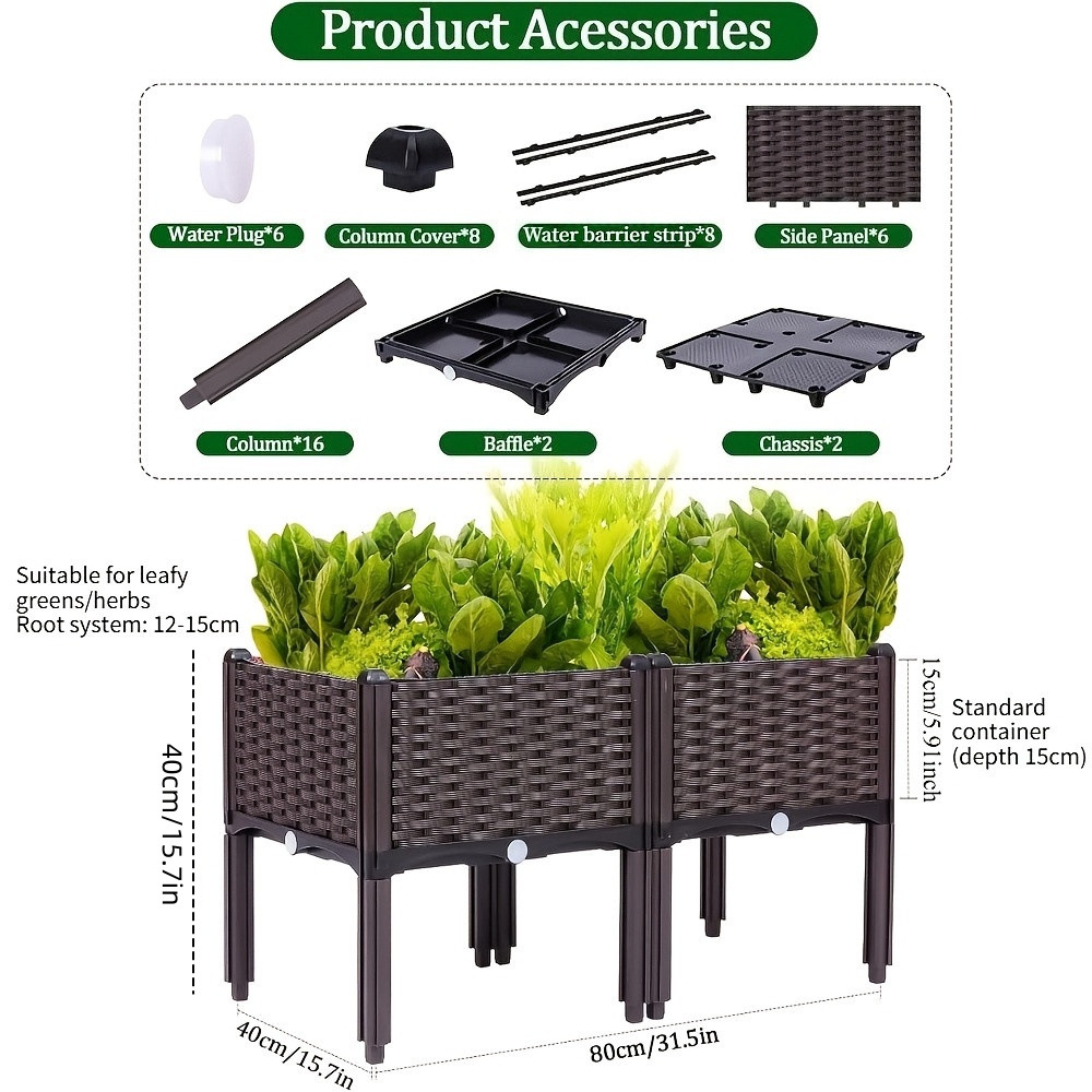 Jardinera Elevada para Jardín, - Raised Bed Planter Box reseña y precio
