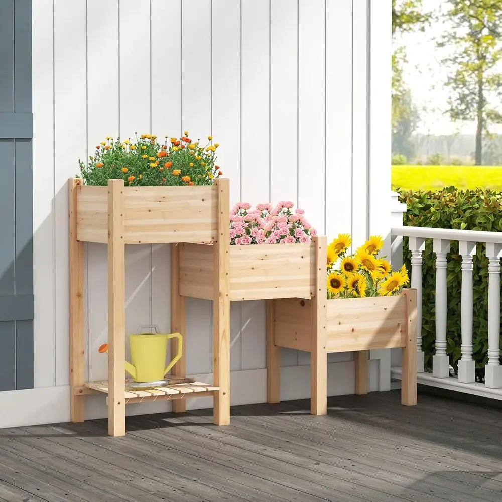Jardinera Elevada de Madera de - Raised Bed Planter Box reseña y precio