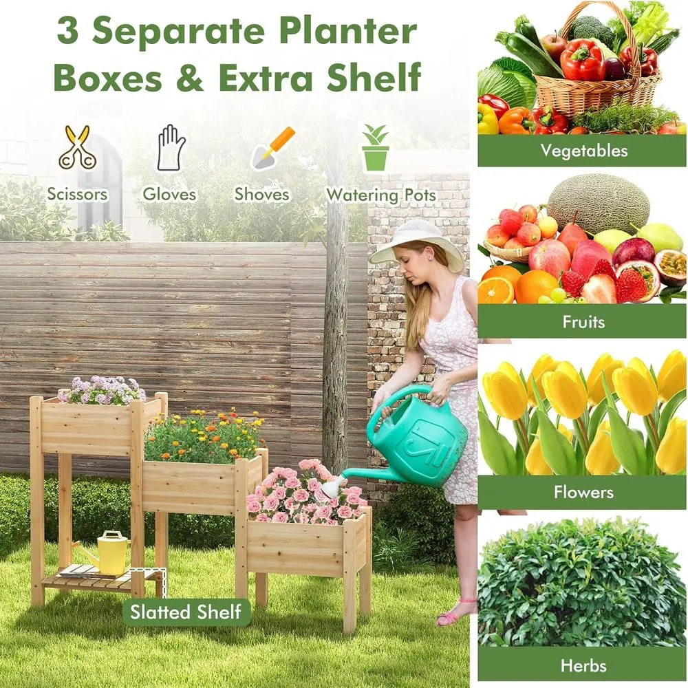 Jardinera Elevada de Madera de - Raised Bed Planter Box reseña y precio
